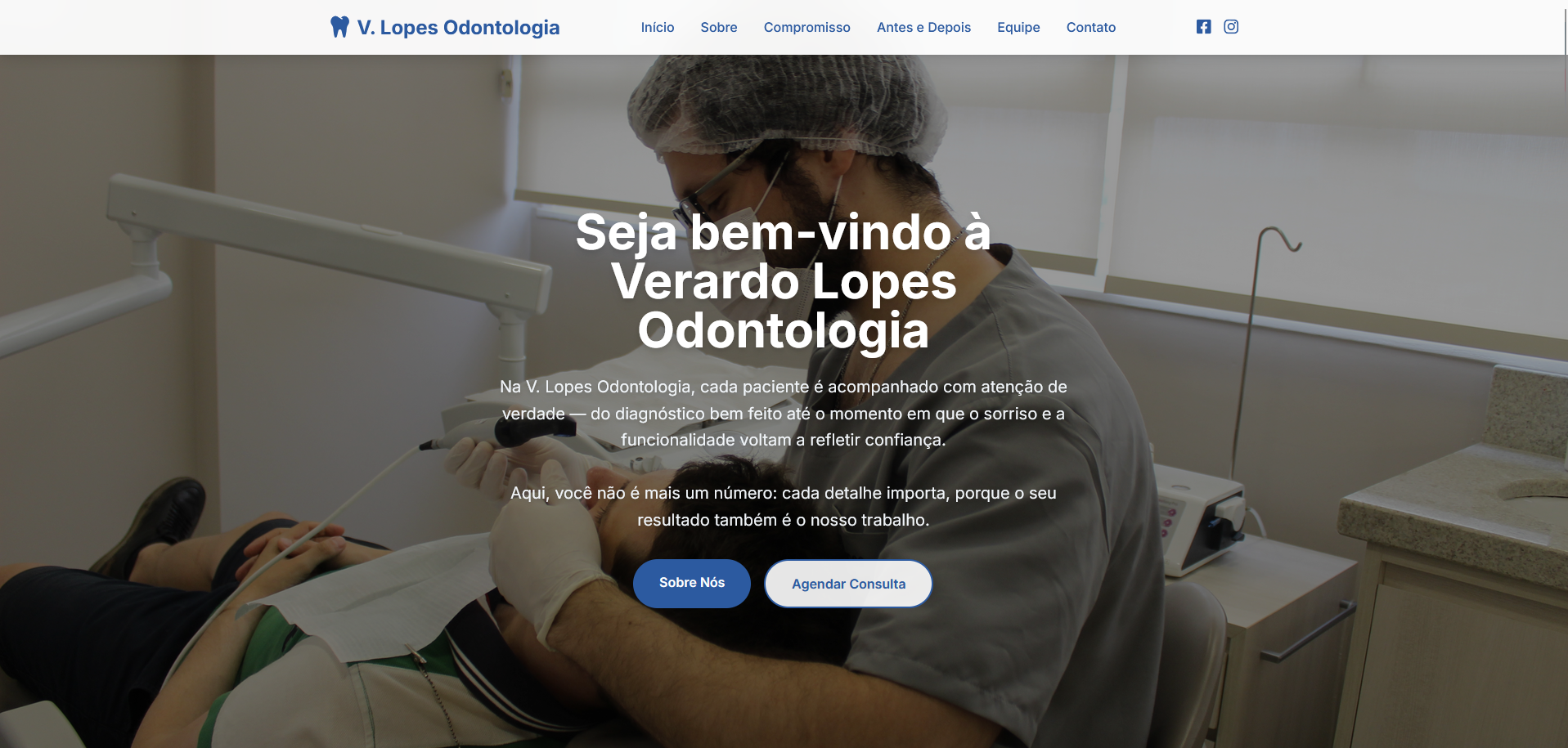 Logo do projeto V.Lopes - Odontologia
